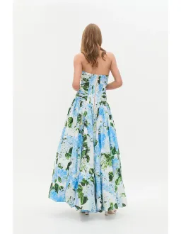 Aje Behold Maxi Dress Blue Size 8 for rent on The Volte - image 4
