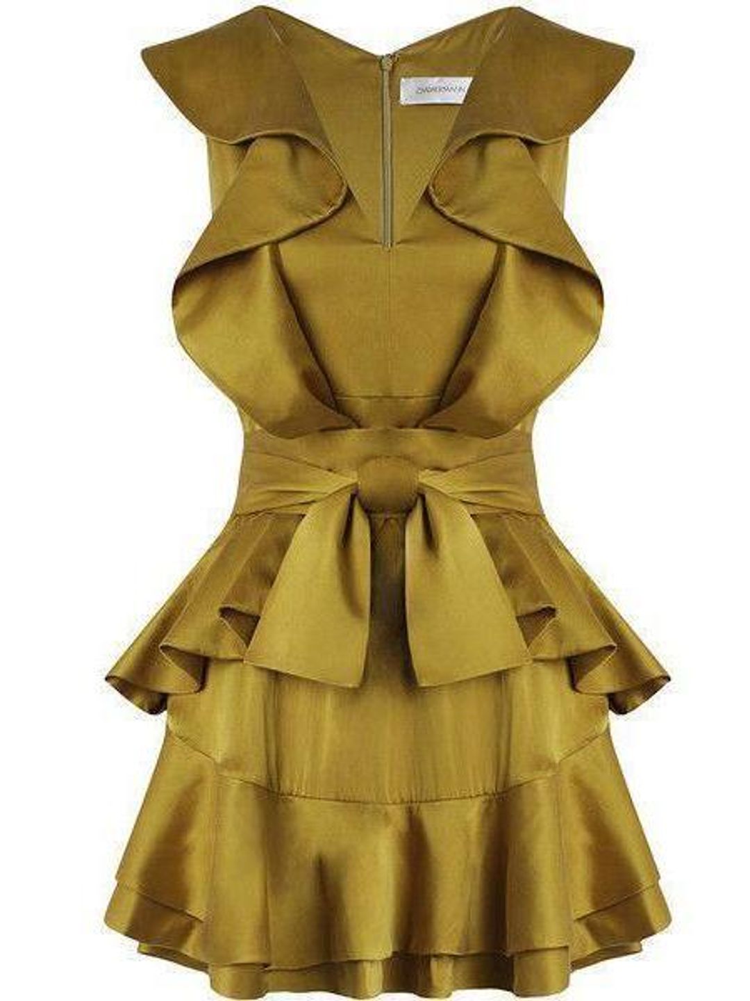 Zimmermann Winsome Flounce Mini Dress Citrus Size 8 for rent on The Volte - main image