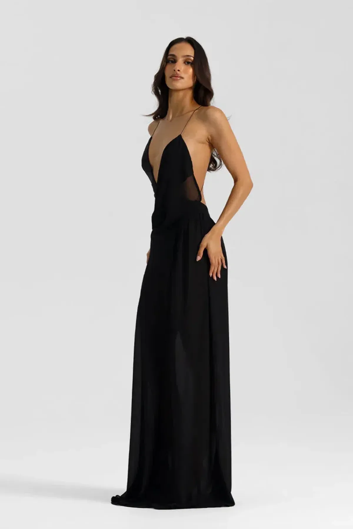 NATALIE ROLT AGNES DRESS BLACK SIZE 8 (1) - Image 3