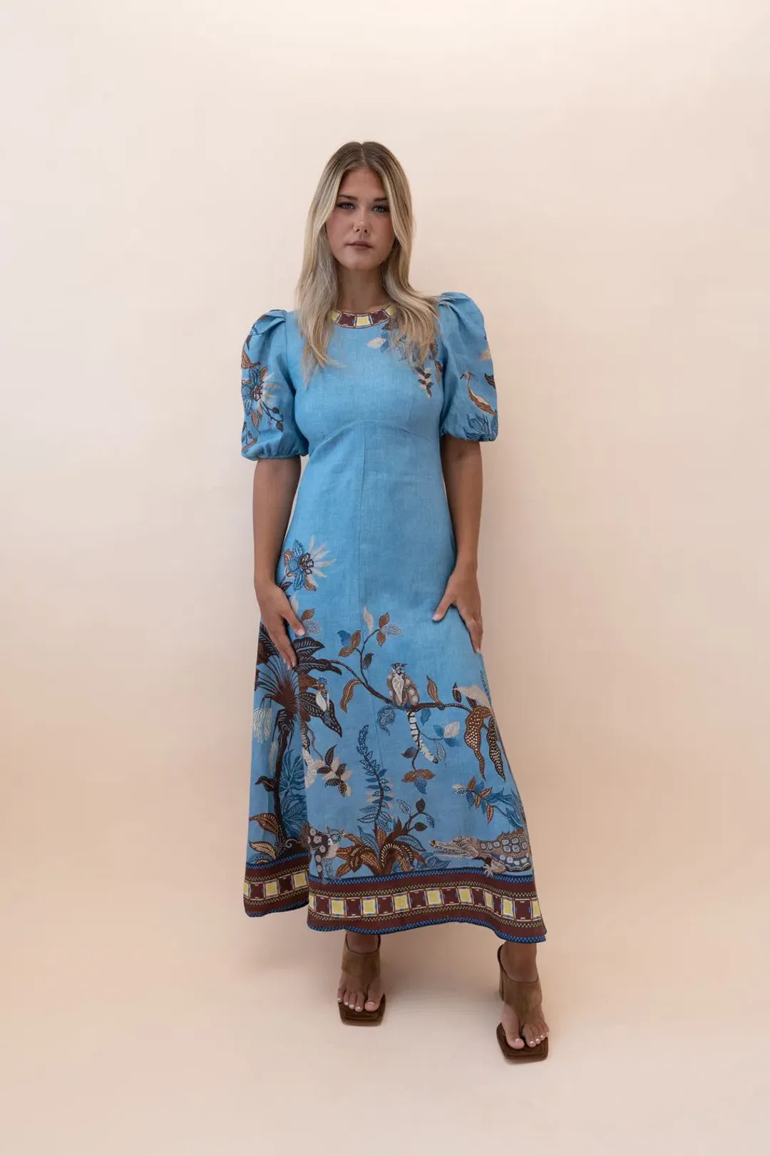 ALEMAIS GEORGIE MIDI DRESS SIZE 12 for rent on The Volte - main image