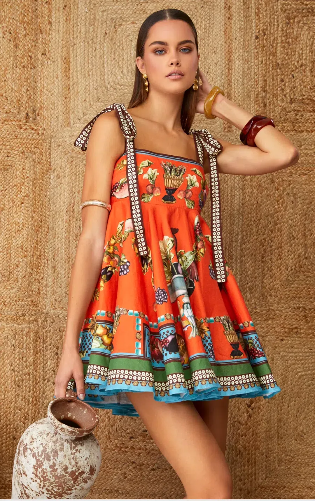 ALEMAIS ROCCO MINI DRESS SIZE 8 for rent on The Volte - main image
