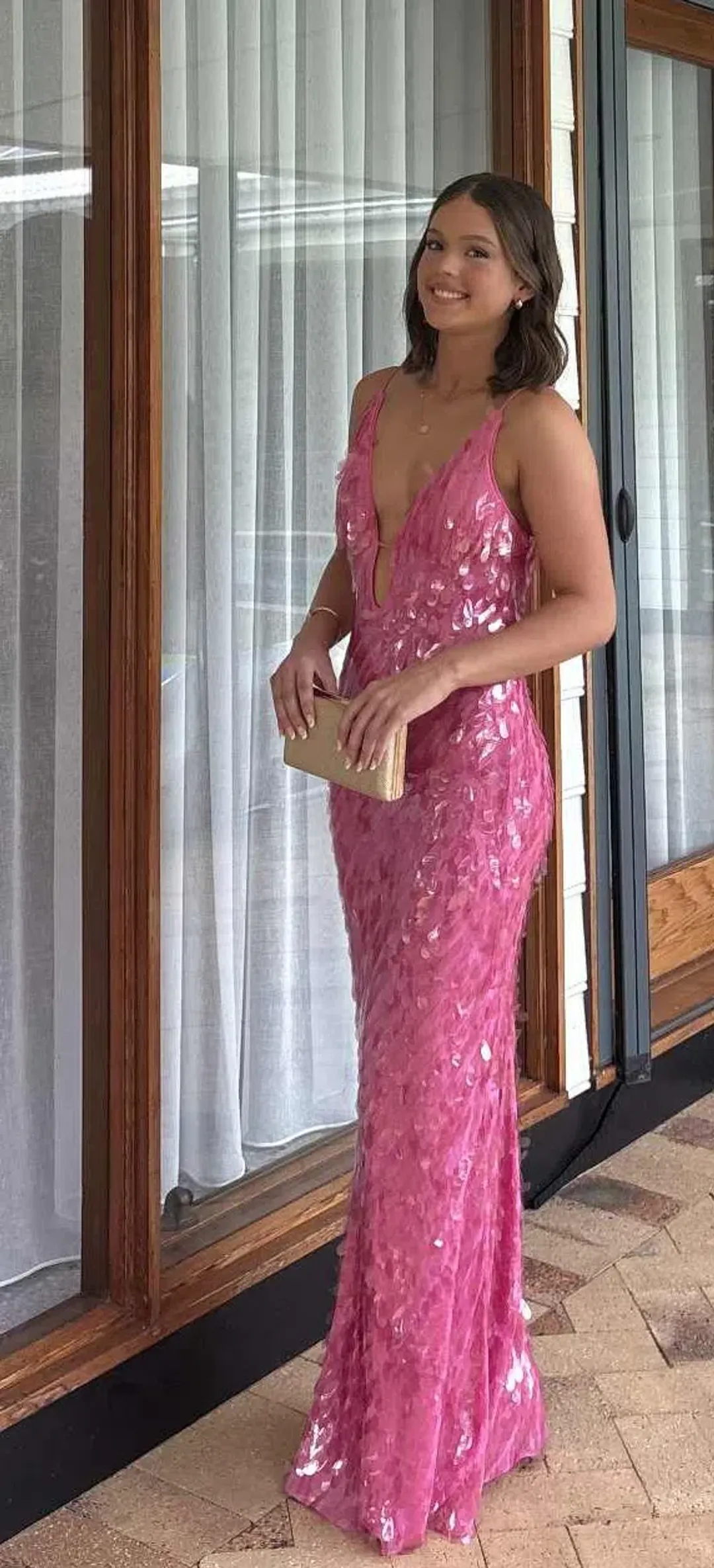 MISHA SAPHIRE SEQUIN GOWN for rent on The Volte - main image