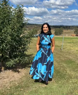 REBECCA VALLANCE AZZURA CUT OUT MIDI DRESS SIZE 8 for rent on The Volte - image 1