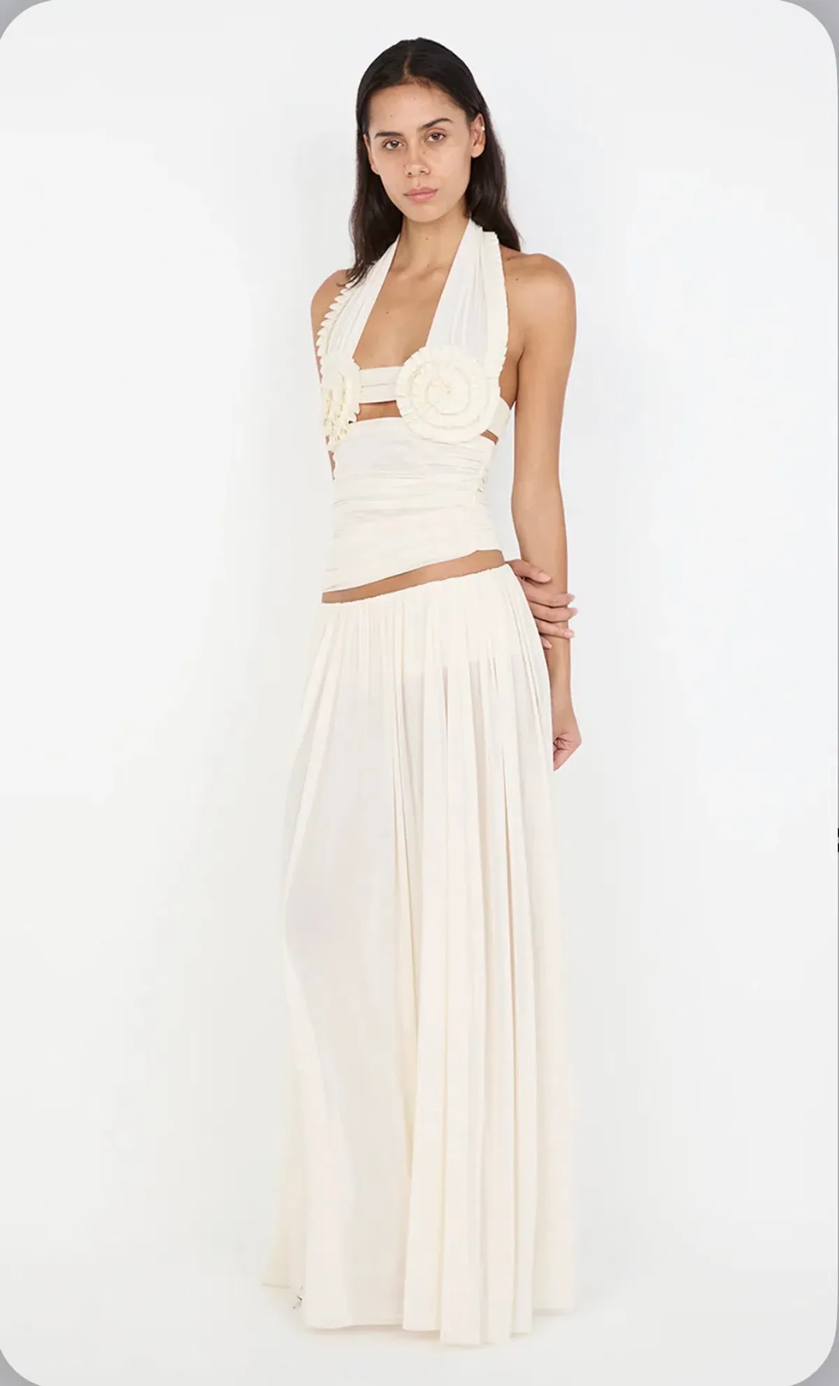 Dante Spiral Halter Top and Camille Maxi Skirt - Image 4