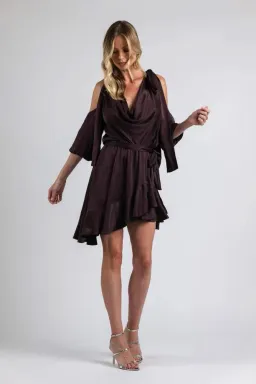 Zimmermann Silk Sueded Billow Dress Mulberry Size 8 for rent on The Volte - image 1