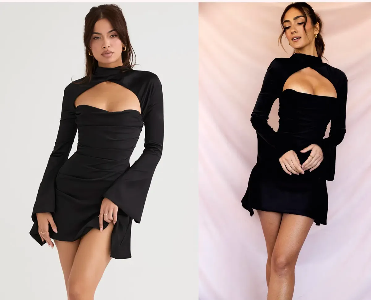 House of CB "TOIRA" Black Corset Mini Dress XS BRAND NEW - Image 1
