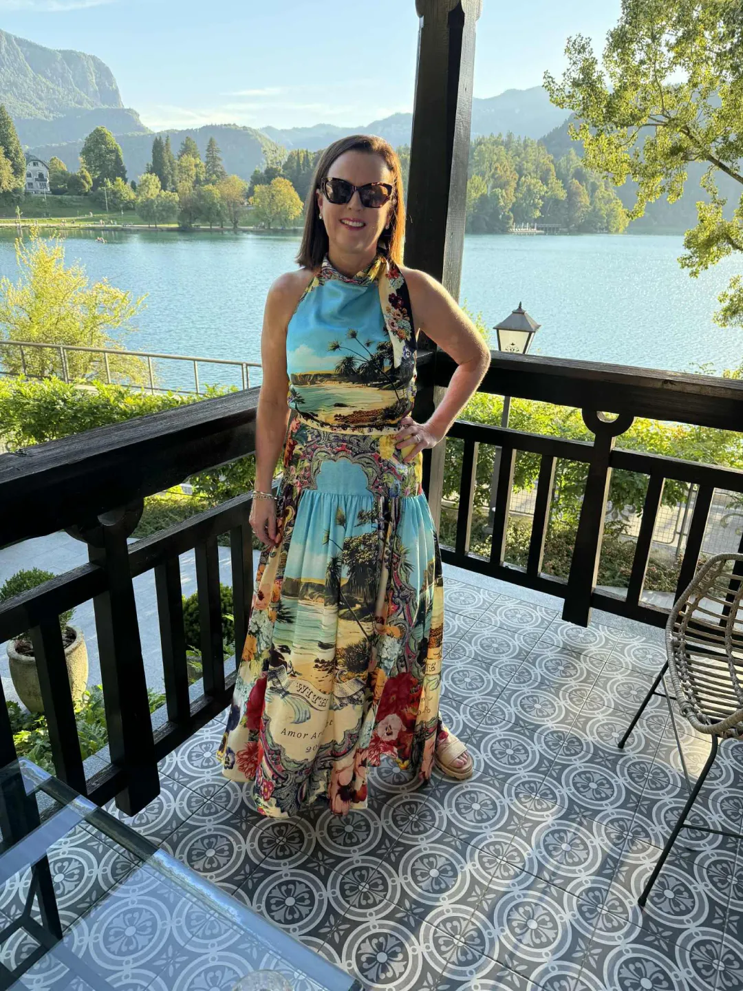 CAMILLA BATHING BOMBSHELL HALTER TOP AND SKIRT SIZE MEDIUM for rent on The Volte - main image