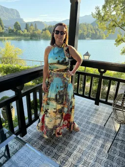 CAMILLA BATHING BOMBSHELL HALTER TOP AND SKIRT SIZE MEDIUM for rent on The Volte - image 1