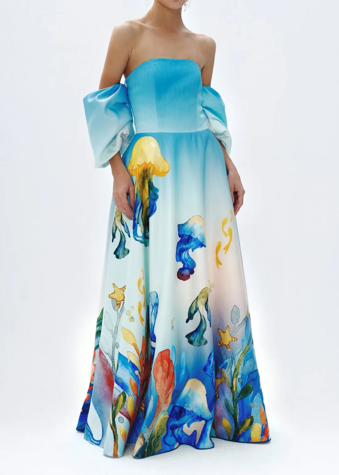 Justin Tong Stephanie Gown Size 12 for rent on The Volte - main image