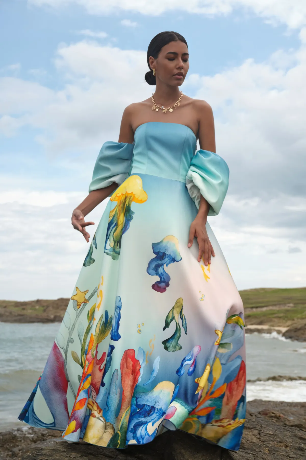 Justin Tong Stephanie Gown Size 12 - Image 8