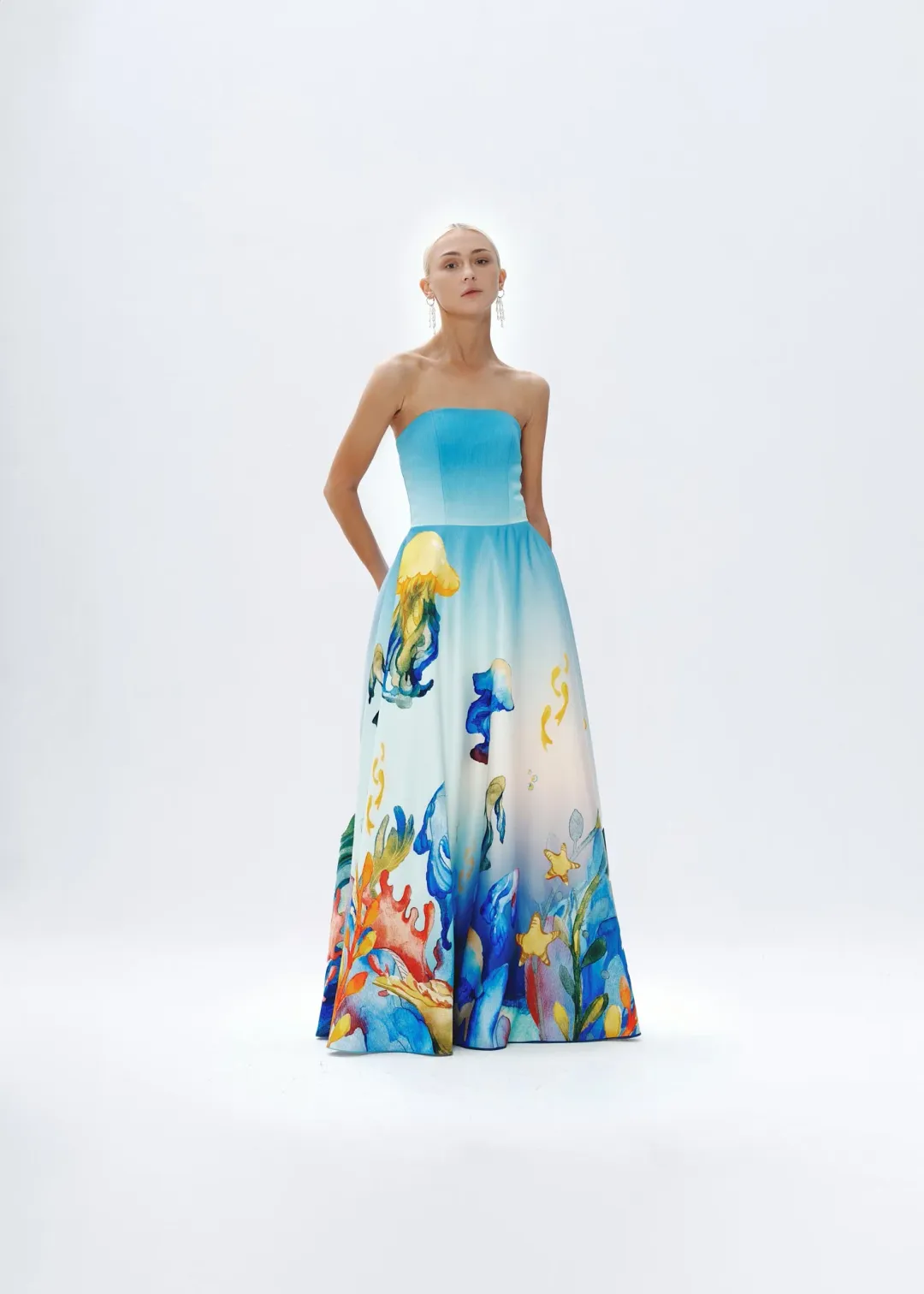 Justin Tong Stephanie Gown Size 12 for rent on The Volte - main image