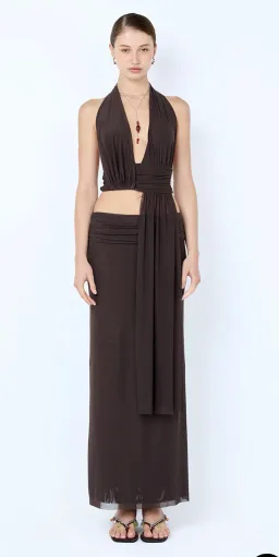Bec and Bridge - Eva drape top and skirt set for rent on The Volte - image 2