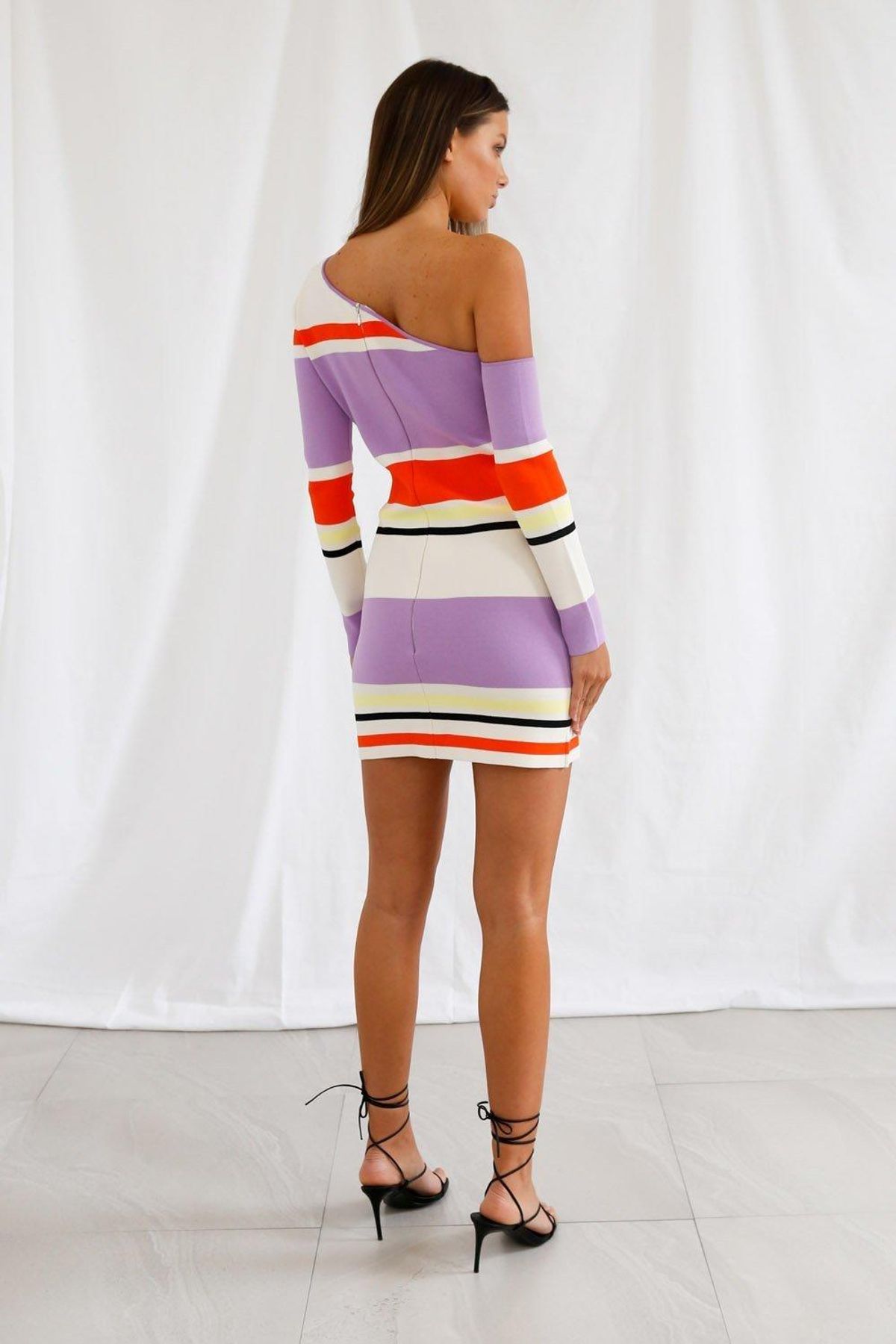 San Sloane Erika Dress Stripe Size 8 - Image 2