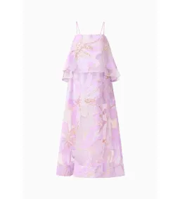 Elliatt Elysia Tiered Gown in Purple Floral Size L/AU 12 for rent on The Volte - image 6