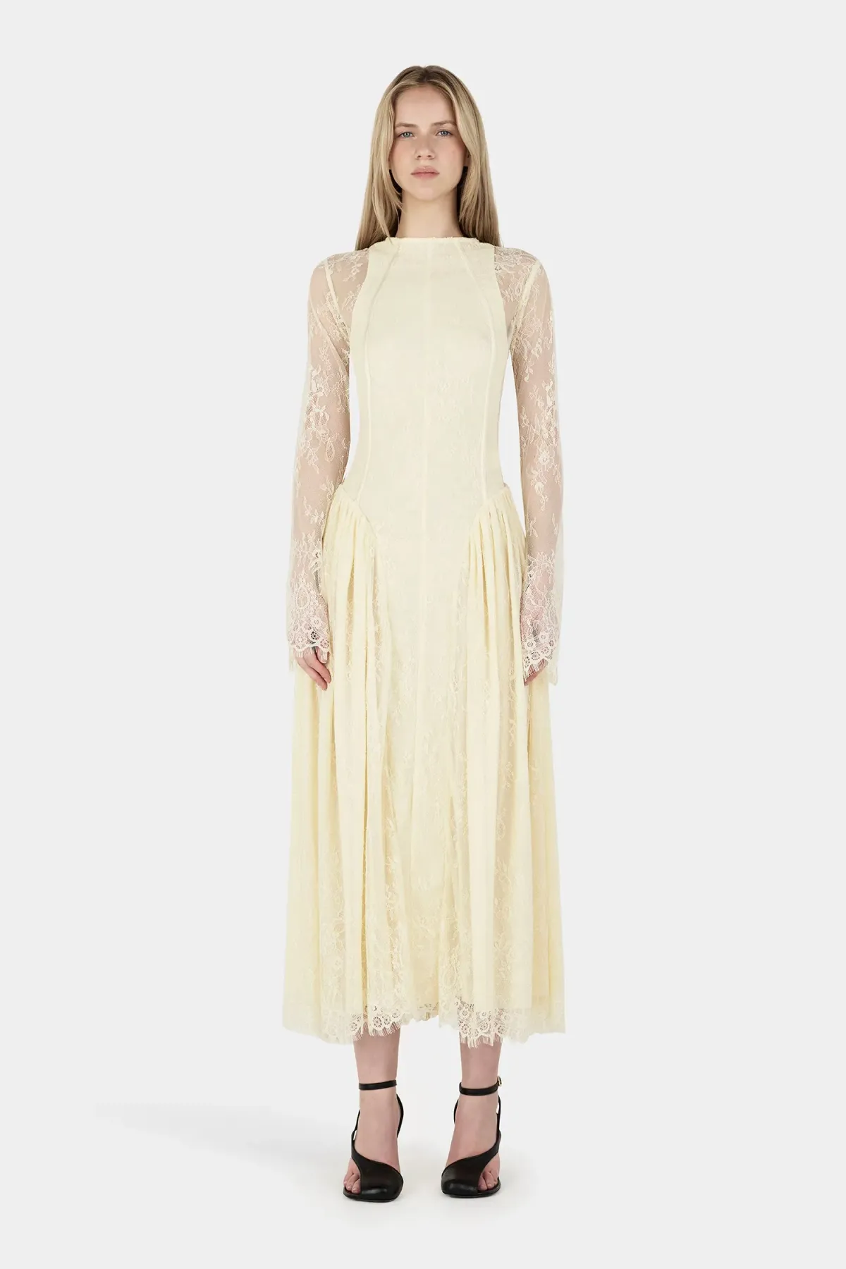 Hansen And Gretel Violetta Lace Dress Butter Size 8 - Image 1