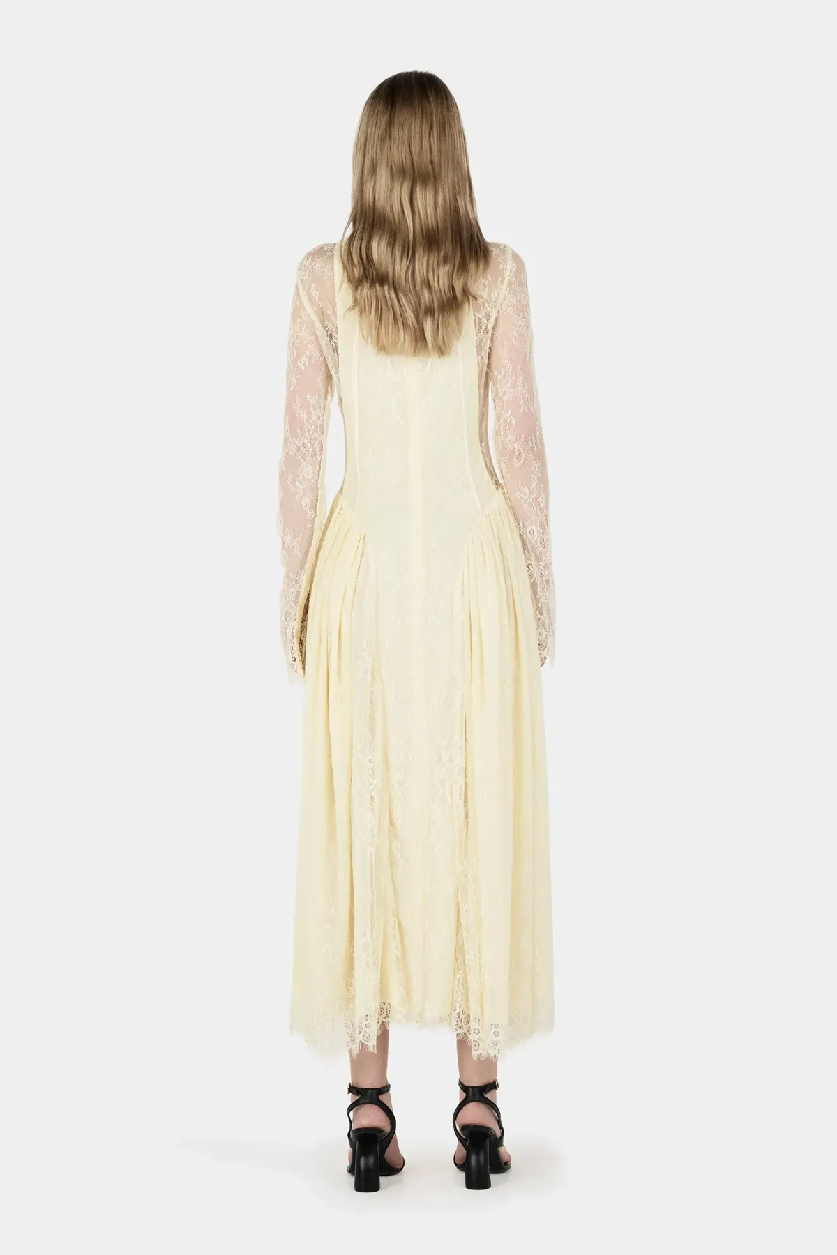 Hansen And Gretel Violetta Lace Dress Butter Size 8 - Image 3
