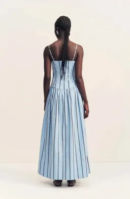Saxon panelled bustier maxi dress for rent on The Volte - image 3