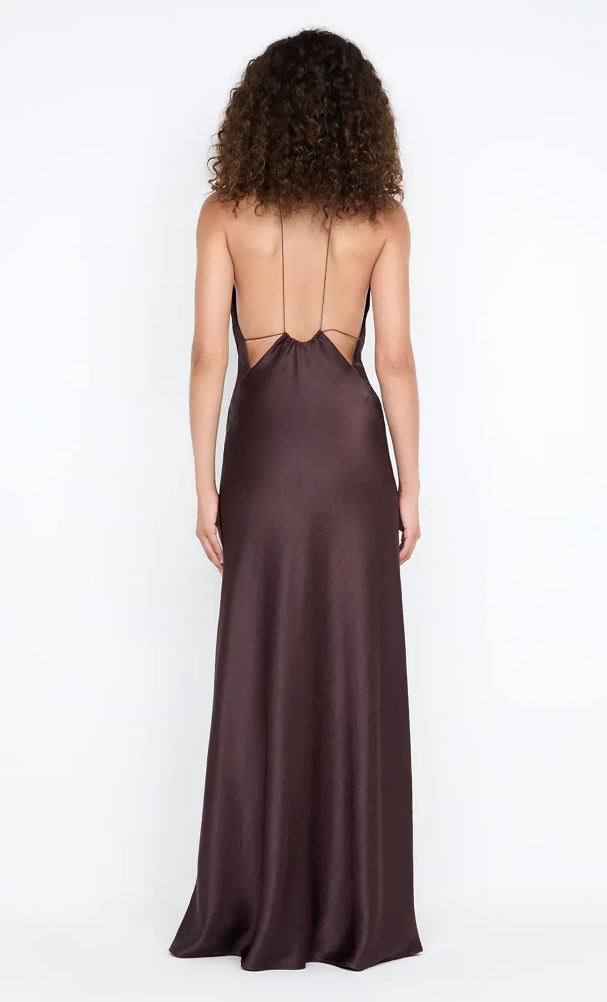 bec and bridge ARIAHN MAXI DRESS in dark chocolate size 6 - Image 4