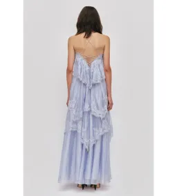 Aje Ophelia Lace Gown in French Blue Size AU6 for rent on The Volte - image 3