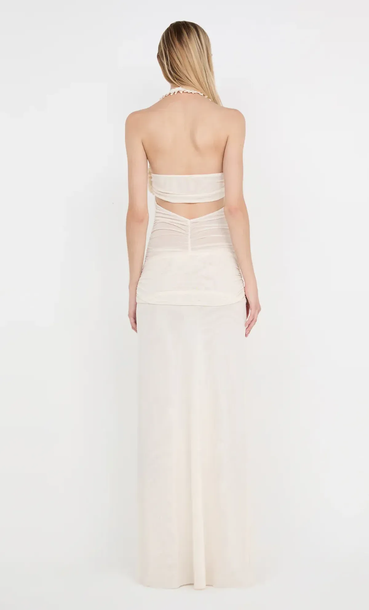Bec & Bridge Viola Spiral Maxi Dress in Buttercream Size 8 - Image 5