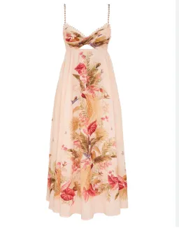 Zimmermann Ascension Twist Front midi Dress Size 0 / Aus 8 for rent on The Volte - image 3