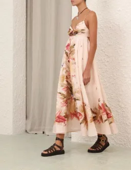 Zimmermann Ascension Twist Front midi Dress Size 0 / Aus 8 for rent on The Volte - image 1