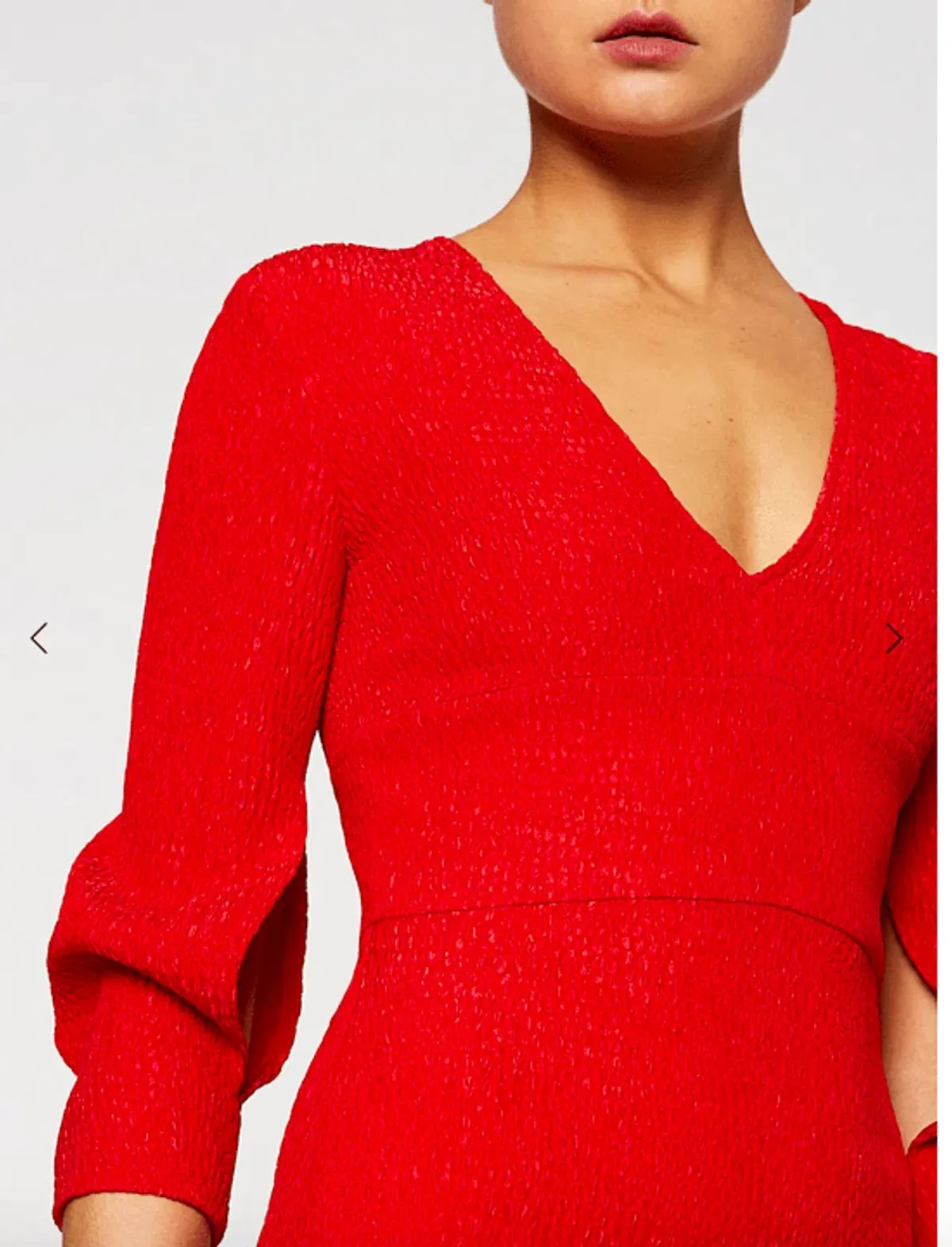 Scanlan Theodore Crepe Long Sleeve Dress In Red | Size AU 10 - Image 4