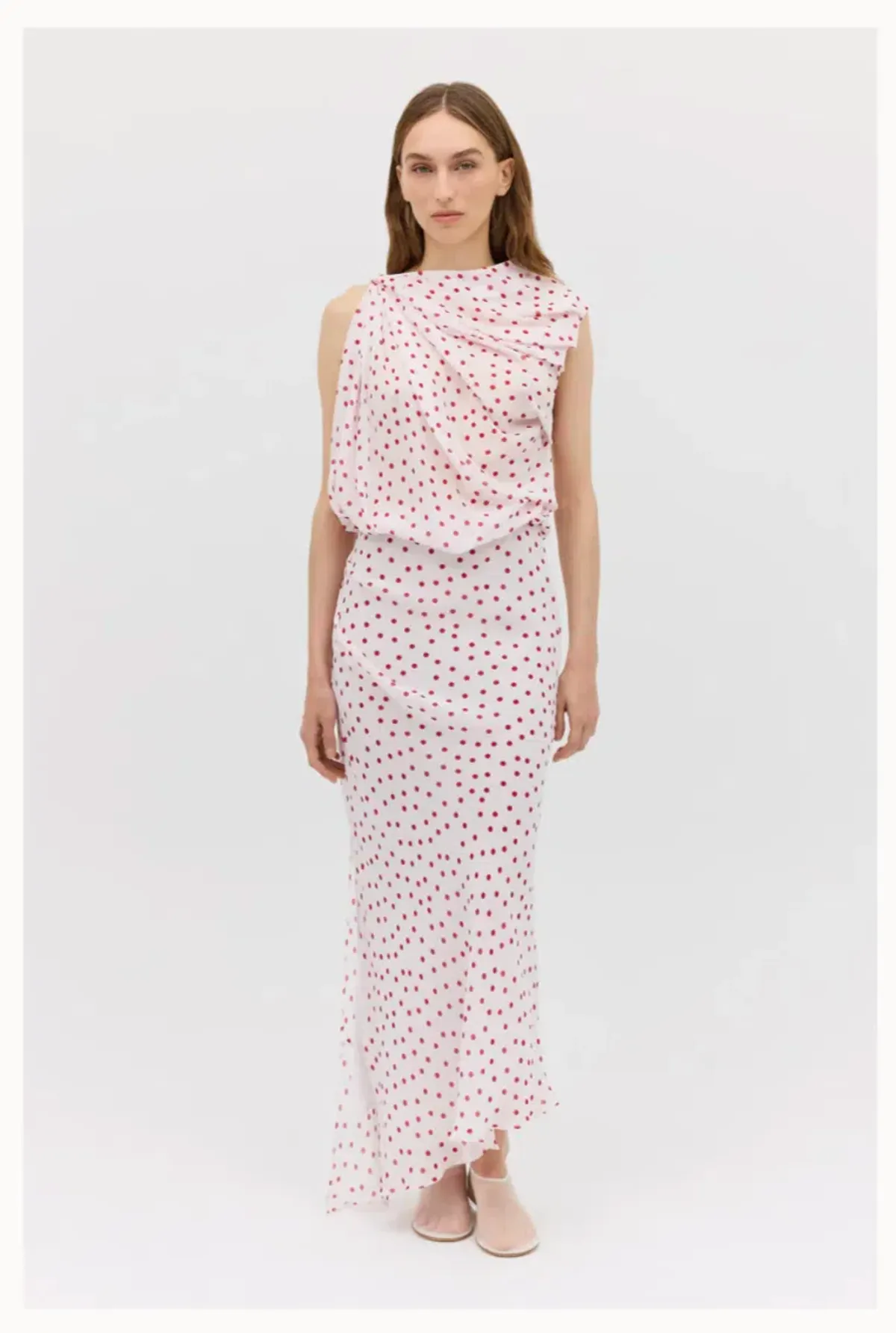 Bianca Spender Polka Dot Chiffon Tumble Dress - Image 2