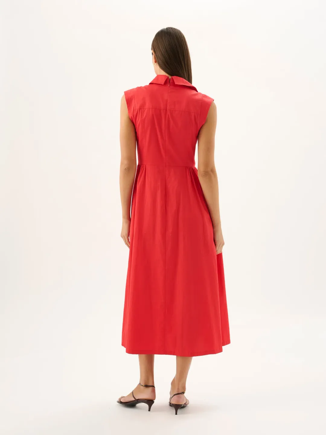 SKYLAR MIDI DRESS | ROSSO for rent on The Volte - main image
