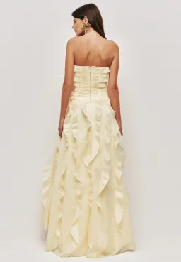 Aje Allairie Gown Size 8 Butter Yellow for rent on The Volte - image 4