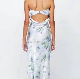 Bec + Bridge Moon Dance Strapless Dress in the "Watercolour Floral". Size 12 for rent on The Volte - image 5