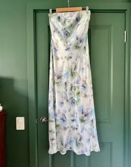 Bec + Bridge Moon Dance Strapless Dress in the "Watercolour Floral". Size 12 for rent on The Volte - image 1