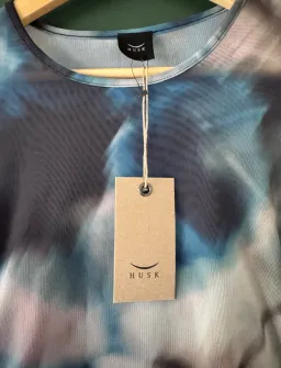 Husk Ruched Side Tie-Dye Midi Dress. Size 10 for rent on The Volte - image 2
