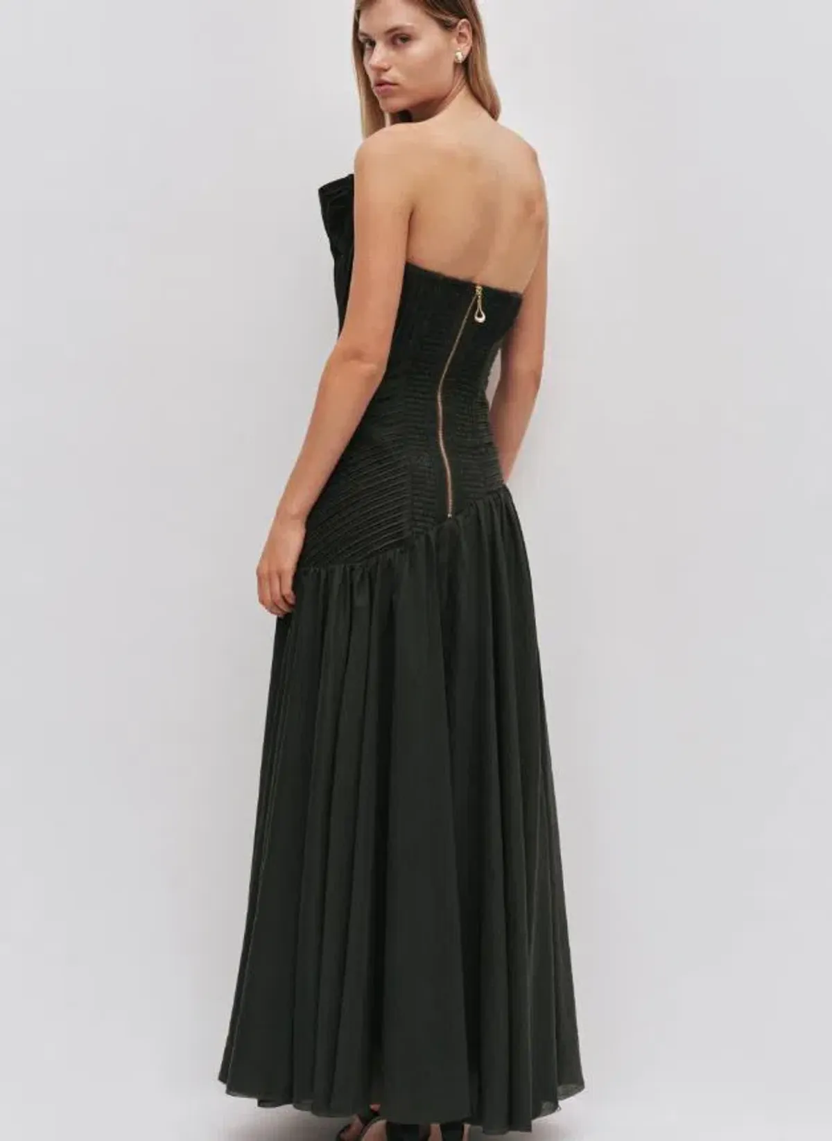 Aje Aquiline Gown in Hunter Green Size 8 - Image 3