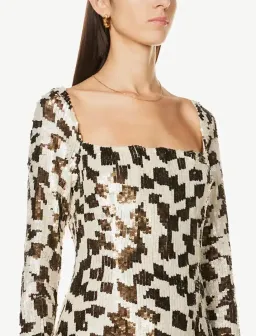 Rachel Gilbert Teddi Gown Brown 3/AU12 for rent on The Volte - image 4