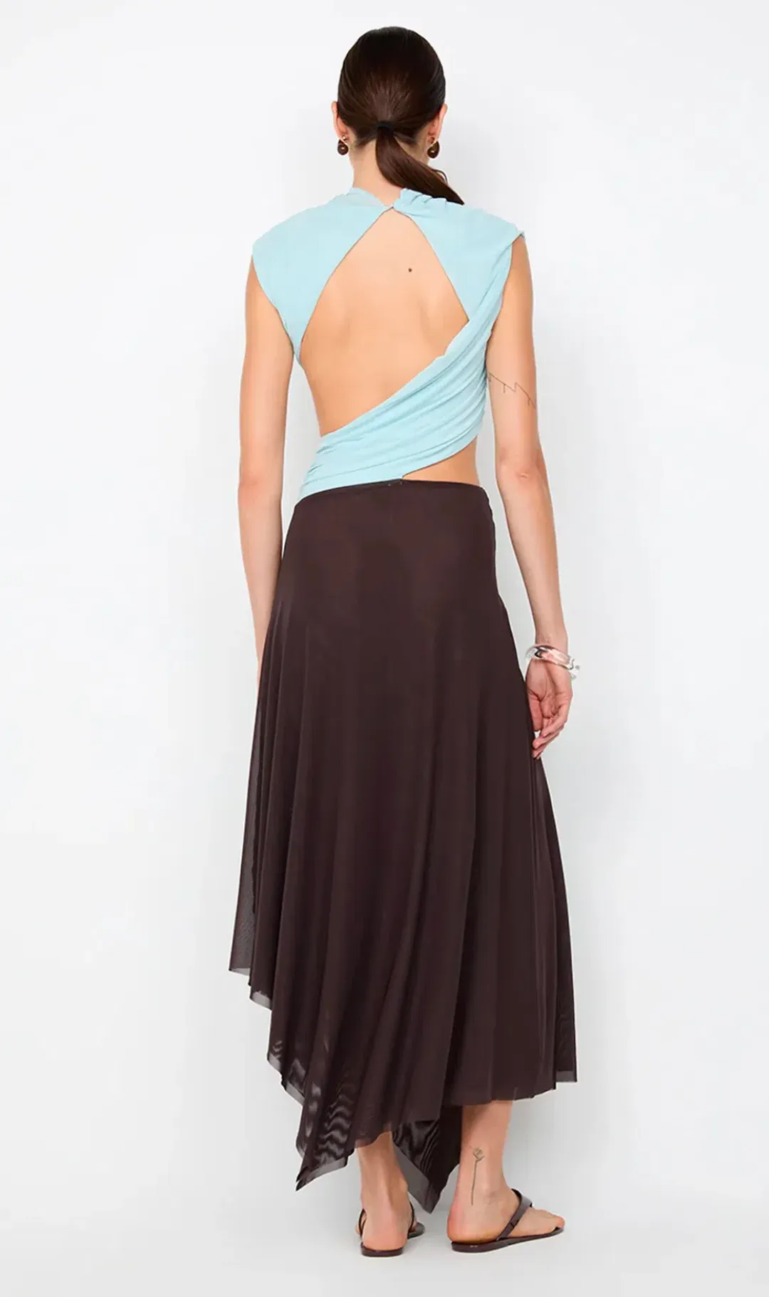 Bec and Bridge Conni Asym Midi Dress Size 10 for rent on The Volte - main image