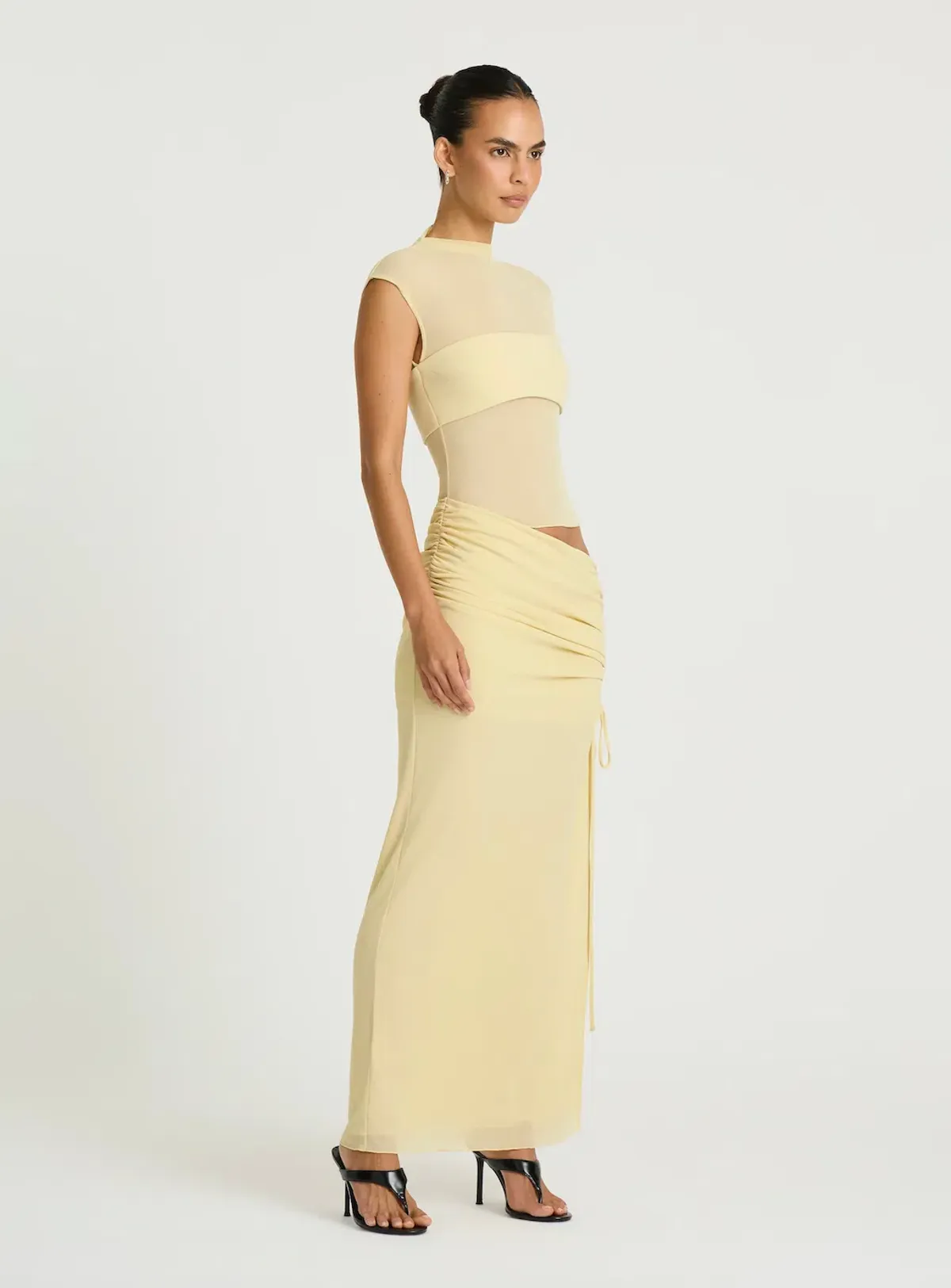 BECKER MAXI DRESS | LEMON CREAM - SIZE 8 - Image 2
