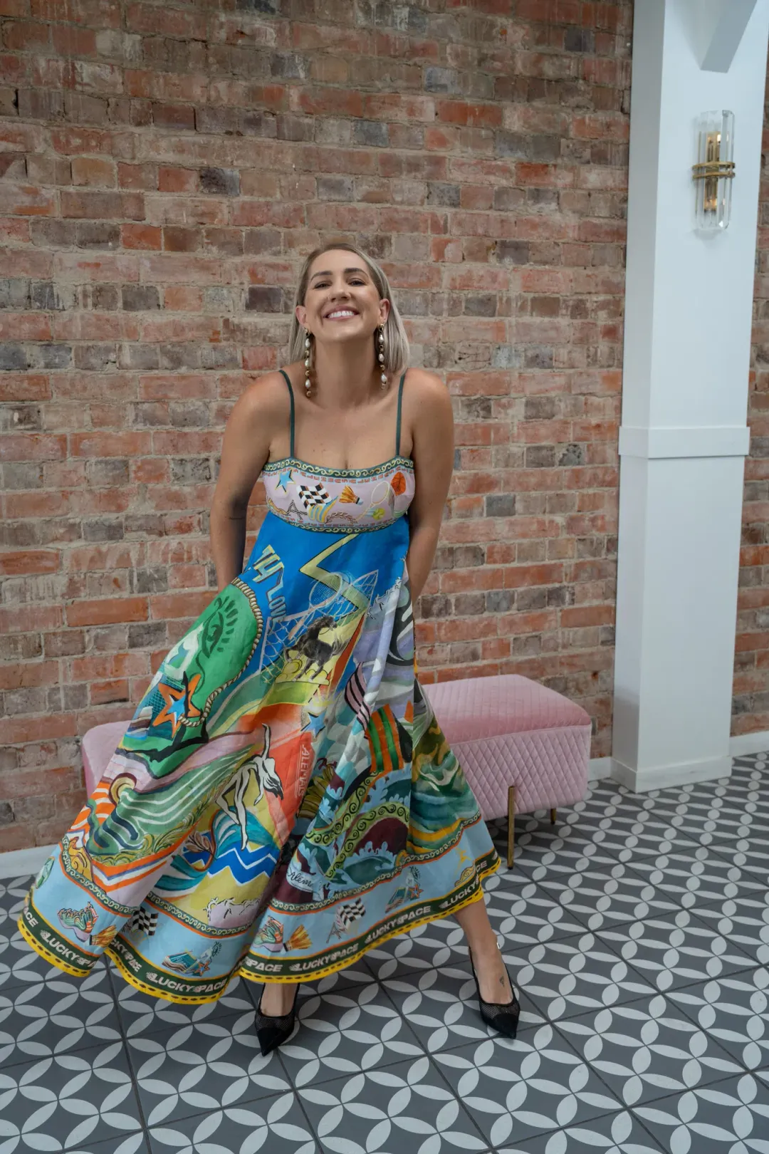ALEMAIS LUCKY PACE SUNDRESS SIZE 16 for rent on The Volte - main image