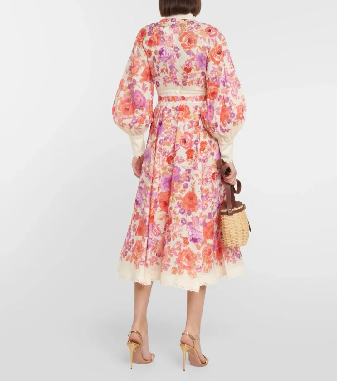 ZIMMERMANN RAIE BILLOW MIDI SIZE 3/14 for rent on The Volte - main image