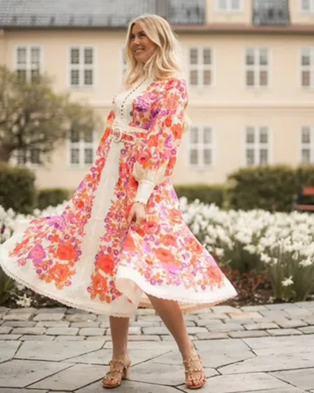 ZIMMERMANN RAIE BILLOW MIDI SIZE 3/14 for rent on The Volte - main image