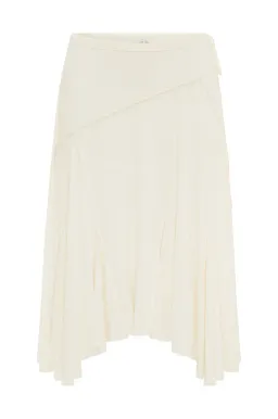 With Jean Sharni Top Size S/AU 8 and Skirt Size XS/AU 6 Set in Off White / Cream for rent on The Volte - image 9