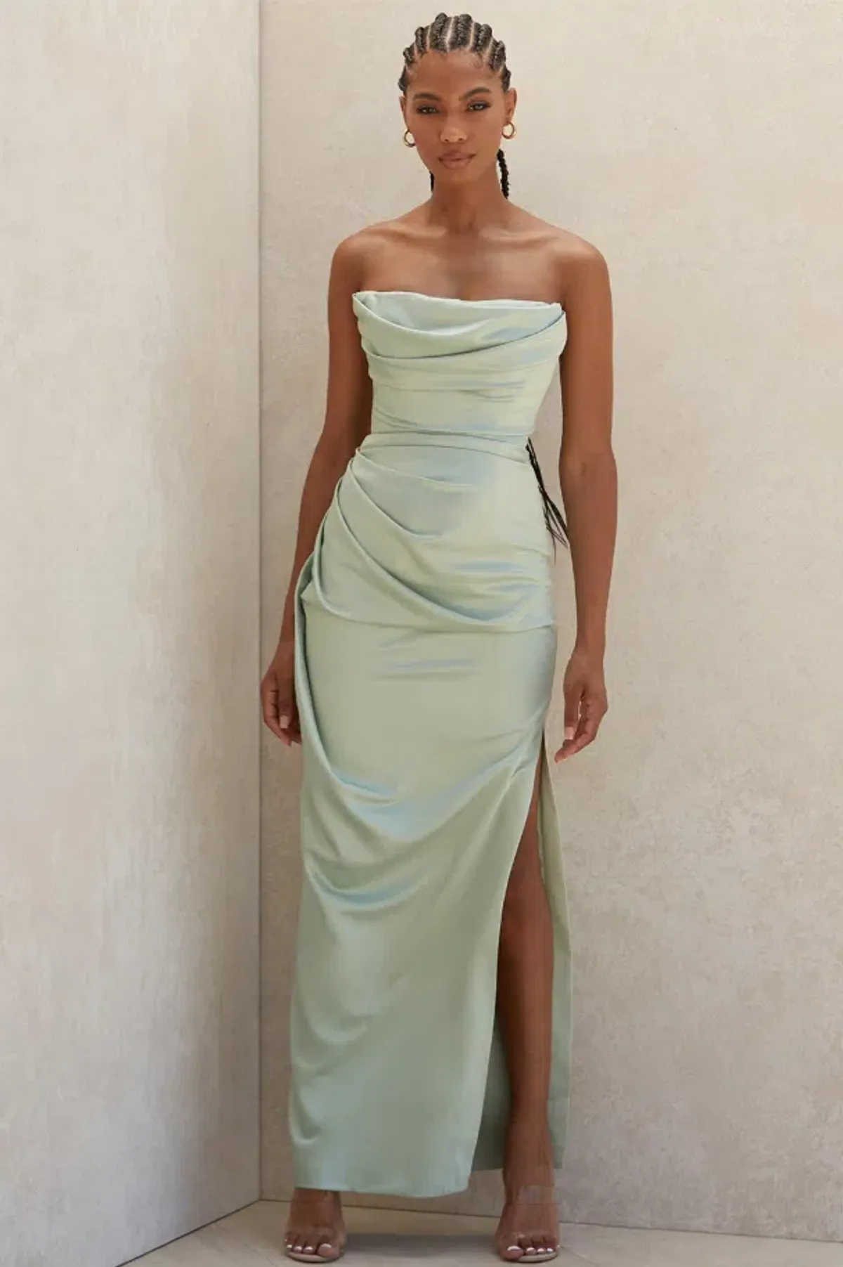 House of CB Adrienne Dress Size 6 in Sage - Image 1