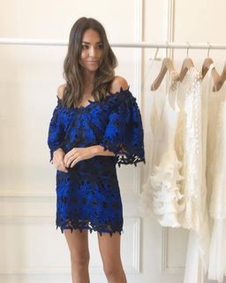 Acler The Elk Mini Dress Blue Size 8 for rent on The Volte - image 1