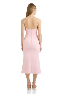 Eliyah the Label April Midi Dress in Blush | Size 12 / L for rent on The Volte - image 6