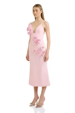 Eliyah the Label April Midi Dress in Blush | Size 14 / XL for rent on The Volte - image 5