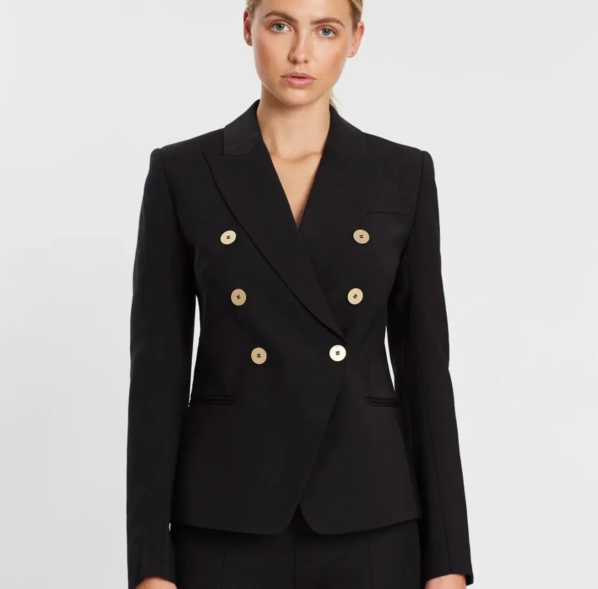 Camilla And Marc Dimmer Blazer Jacket In Blake Black | Size AU 8 - Image 1