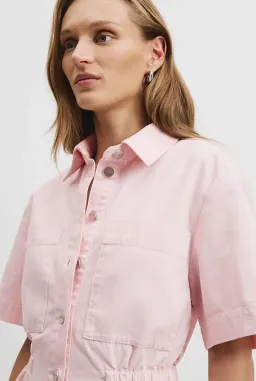 Country Road cinched mini dress meringue pink for rent on The Volte - image 2