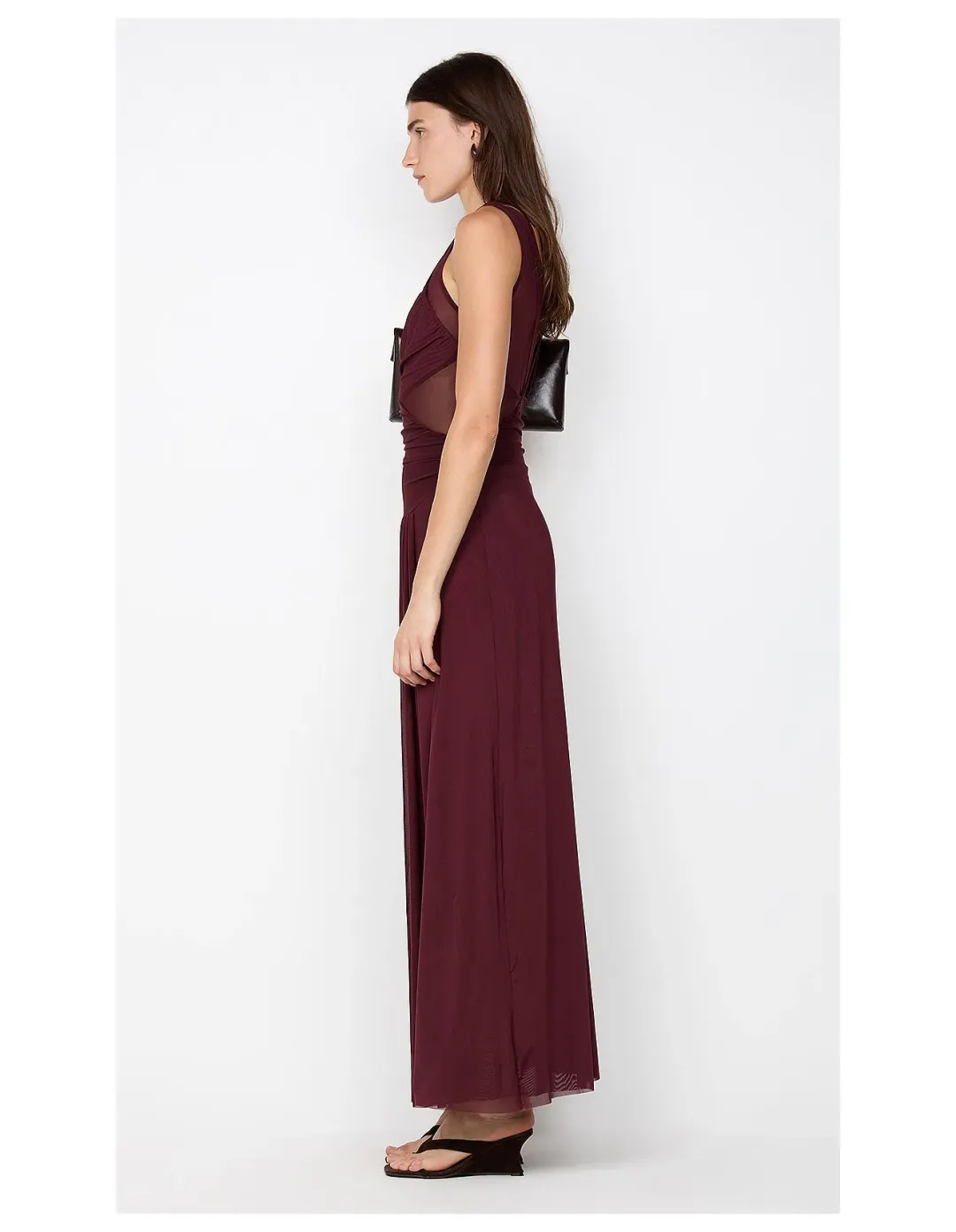 Bec Bridge Jimena Maxi Dress Plum Size 8 for rent on The Volte - main image