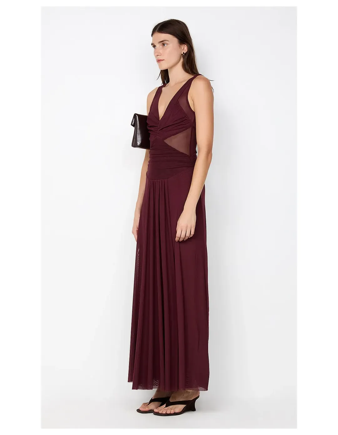 Bec Bridge Jimena Maxi Dress Plum Size 8 for rent on The Volte - main image