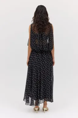 Bianca Spender Black Polka Dot Silk Emerge Top Size S for rent on The Volte - image 10